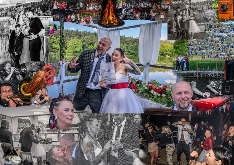 Wedding collage - link to photo gallery